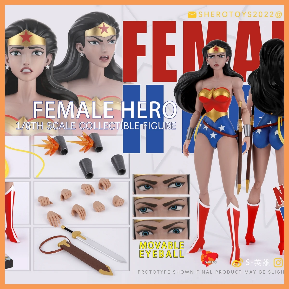 SHERO TOYS SH007 1/6 Scale Classic Super Female Hero Full Set for 12Inches Action Figure Collectible Model Toys
SHERO TOYS SH007 1/6 Scale Classic Super Female Hero Full Set for 12Inches Action Figure Collectible Model Toys