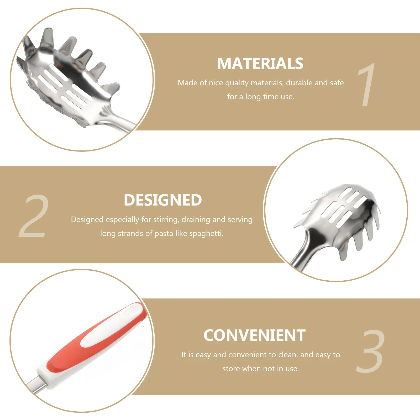 1 pc Stainless Steel Pasta Spoon Red Noodle Colander Kitchen Strainer Cooking Utensil For Spaghetti Rice Draining Stirring
1 pc Stainless Steel Pasta Spoon Red Noodle Colander Kitchen Strainer Cooking Utensil For Spaghetti Rice Draining Stirring