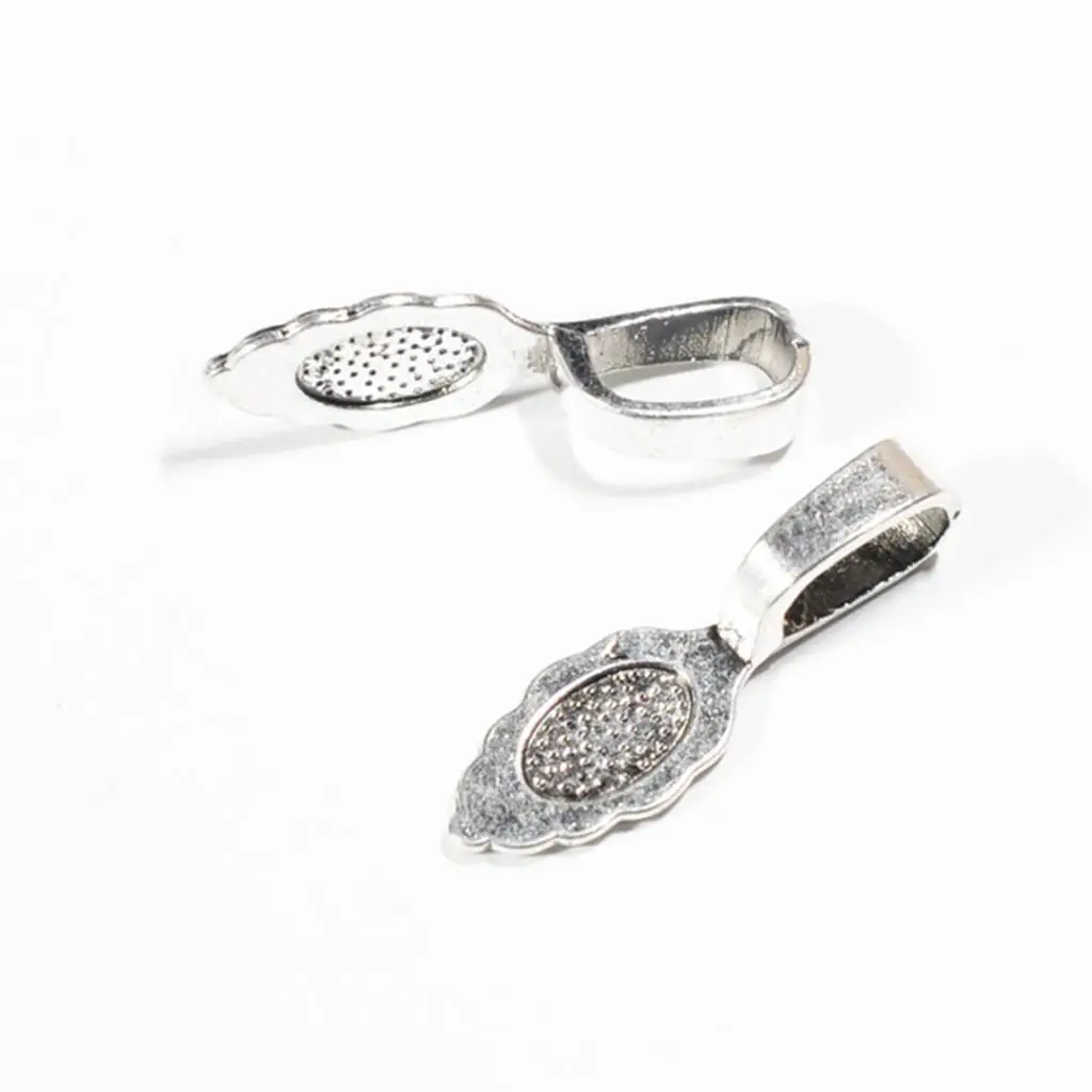 Decorative Antique Silver Oval Glue on Bails for Jewelry Making Pendant Base for Necklace Craft Material
Decorative Antique Silver Oval Glue on Bails for Jewelry Making Pendant Base for Necklace Craft Material