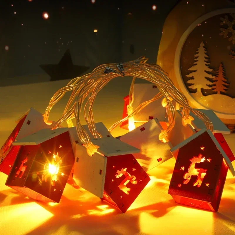 1.5M/2M 10Lights Christmas Wooden House LED String Light Xmas Tree Hanging Ornament Christmas Decor Home Party New Year Gift
1.5M/2M 10Lights Christmas Wooden House LED String Light Xmas Tree Hanging Ornament Christmas Decor Home Party New Year Gift