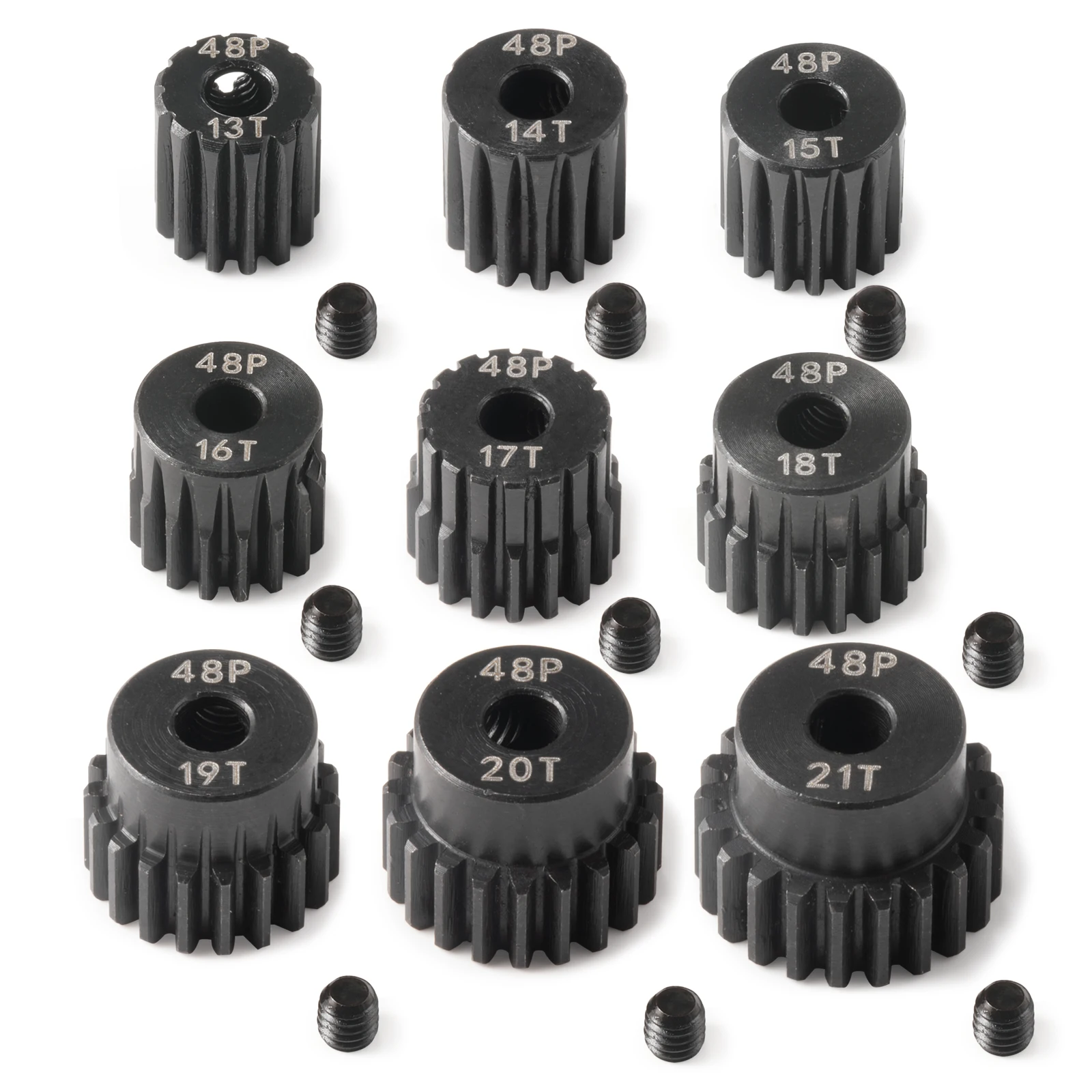 48p 13T-30T 3.175mm Pinion Motor Gear Steel Metal Strong Durable High Quality For 1/10 RC Model Motor Car Boat Airplane Parts
48p 13T-30T 3.175mm Pinion Motor Gear Steel Metal Strong Durable High Quality For 1/10 RC Model Motor Car Boat Airplane Parts