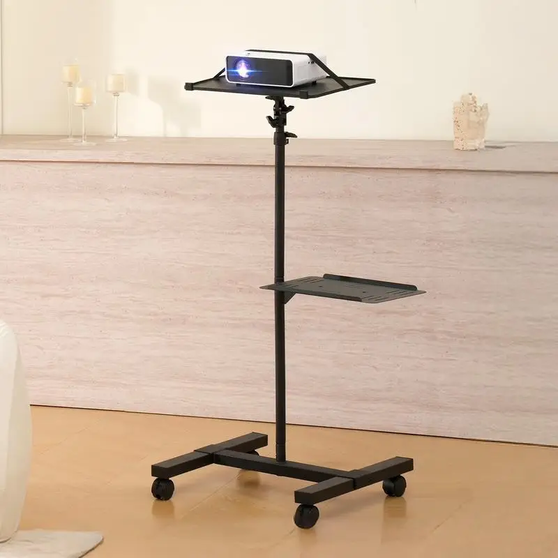 Projector Stand with Wheels, Projector Floor Stand Adjustable Height from 22.8 to 57.3 in, Projector Mount with 2 Trays, Ideal for Outdoor Movies, Home, Office, Stage and Studio, Black
Projector Stand with Wheels, Projector Floor Stand Adjustable Height from 22.8 to 57.3 in, Projector Mount with 2 Trays, Ideal for Outdoor Movies, Home, Office, Stage and Studio, Black