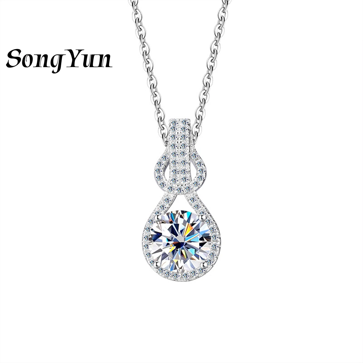 SONGYUN Brand Jewelry 925 Sterling Silver Necklace Moissanite Diamond Infinity Evening Women 18K Gold Plated SYT Patent Pendant
SONGYUN Brand Jewelry 925 Sterling Silver Necklace Moissanite Diamond Infinity Evening Women 18K Gold Plated SYT Patent Pendant
