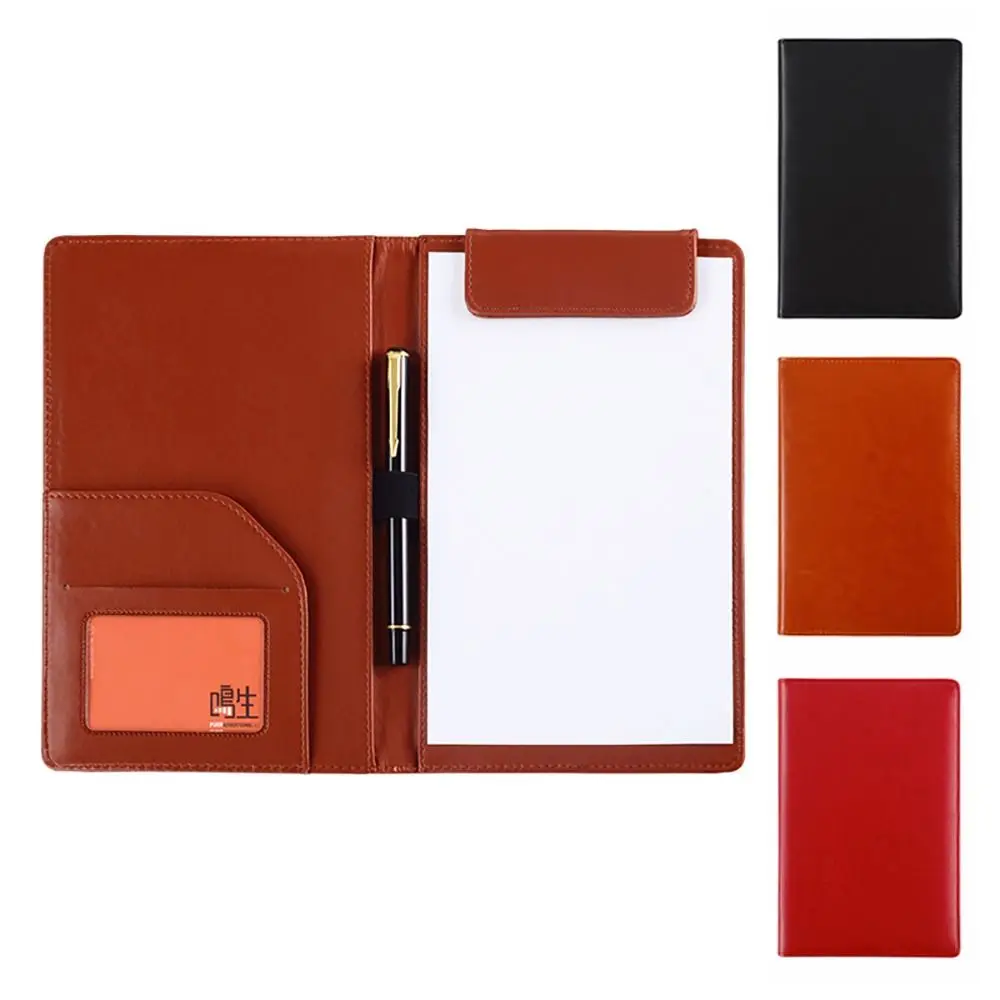PU Leather A5 File Folder With Elastic Pen Insert Card Slot Clipboard Document Clip Waterproof Order Dishes Note Holder Hotel
PU Leather A5 File Folder With Elastic Pen Insert Card Slot Clipboard Document Clip Waterproof Order Dishes Note Holder Hotel