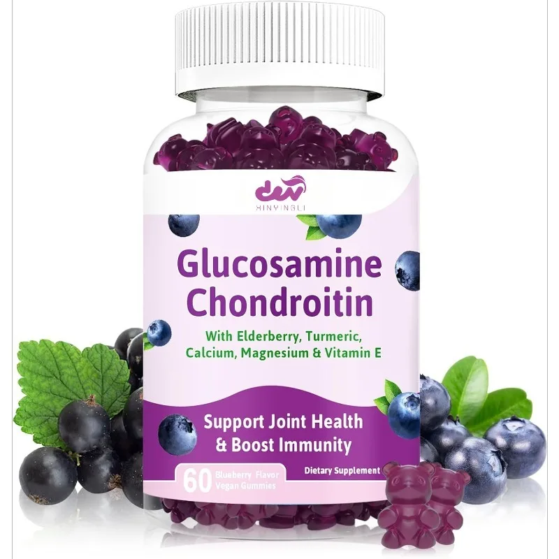 Glucosamine chondroitin gummies - containing turmeric and frankincense, supporting cartilage, joint structure and tissue
Glucosamine chondroitin gummies - containing turmeric and frankincense, supporting cartilage, joint structure and tissue