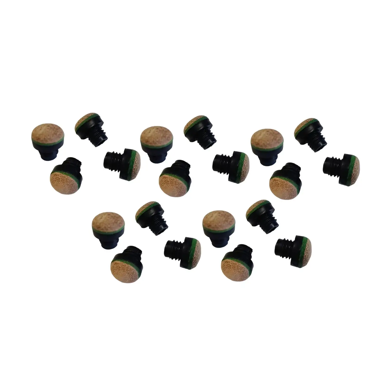 20Pcs Billiards Cue Tips Professional Easy Installation Screw on Spare Parts
20Pcs Billiards Cue Tips Professional Easy Installation Screw on Spare Parts