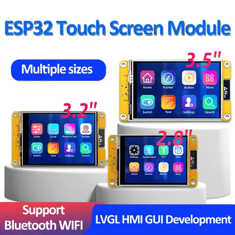 ESP32 Arduino LVGL WIFI Bluetooth Development Board 2.8/3.2/3.5/4 inch 240*320 Smart Display Screen LCD TFT Module With Touch