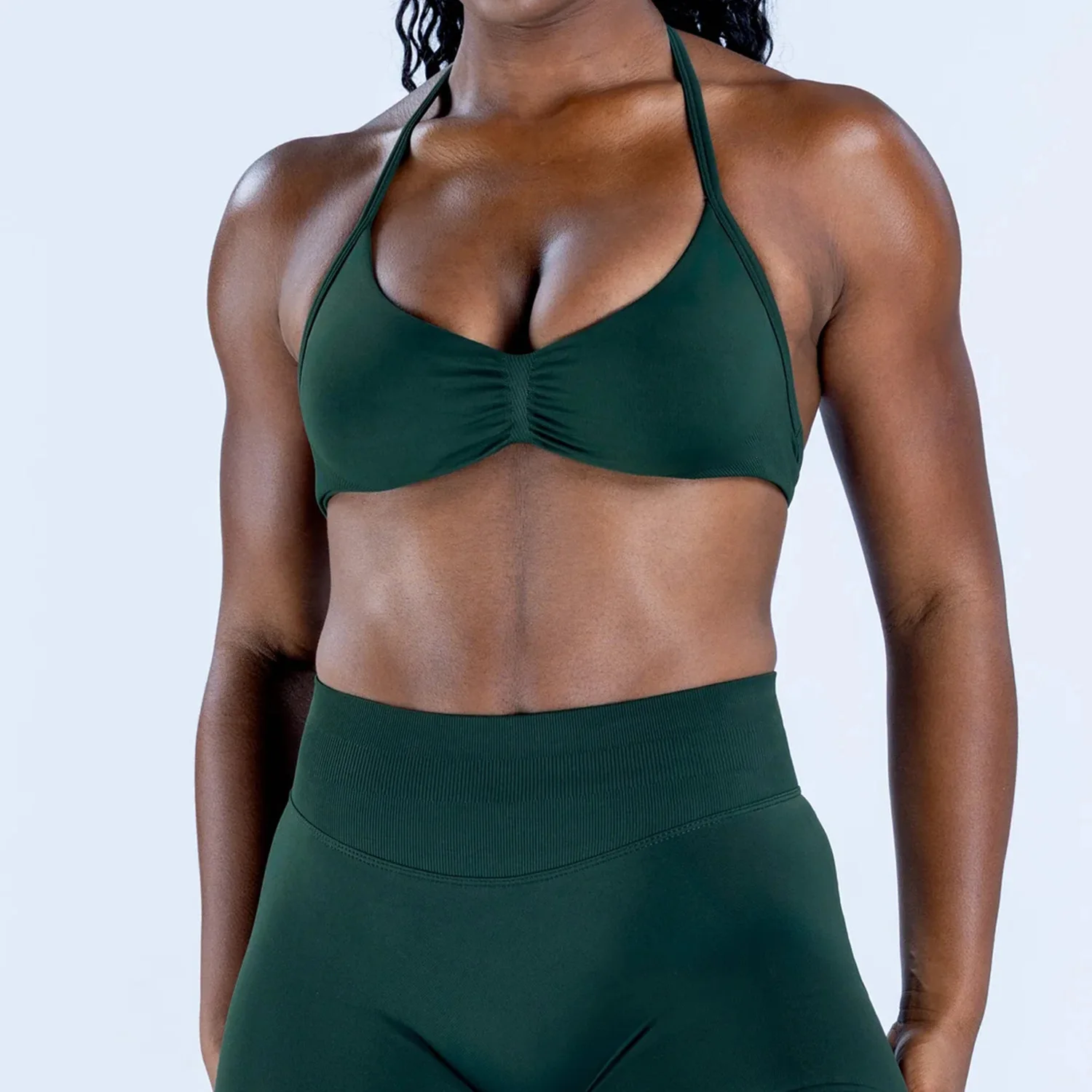 2-Piece Women Workout Set High-Elastic Matte Nylon Seamless Yoga Bra & Shorts, Sexy Back Activewear Gym Clothes for Yoga Fitness
2-Piece Women Workout Set High-Elastic Matte Nylon Seamless Yoga Bra & Shorts, Sexy Back Activewear Gym Clothes for Yoga Fitness