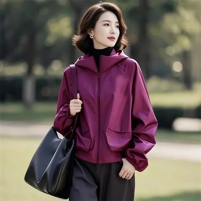 Korean Women Solid Color Hooded Jacket 2025 Ladies Fashion Long Sleeves Coat Autumn Female Large Size 4XL Stormtrooper Outwear
Korean Women Solid Color Hooded Jacket 2025 Ladies Fashion Long Sleeves Coat Autumn Female Large Size 4XL Stormtrooper Outwear