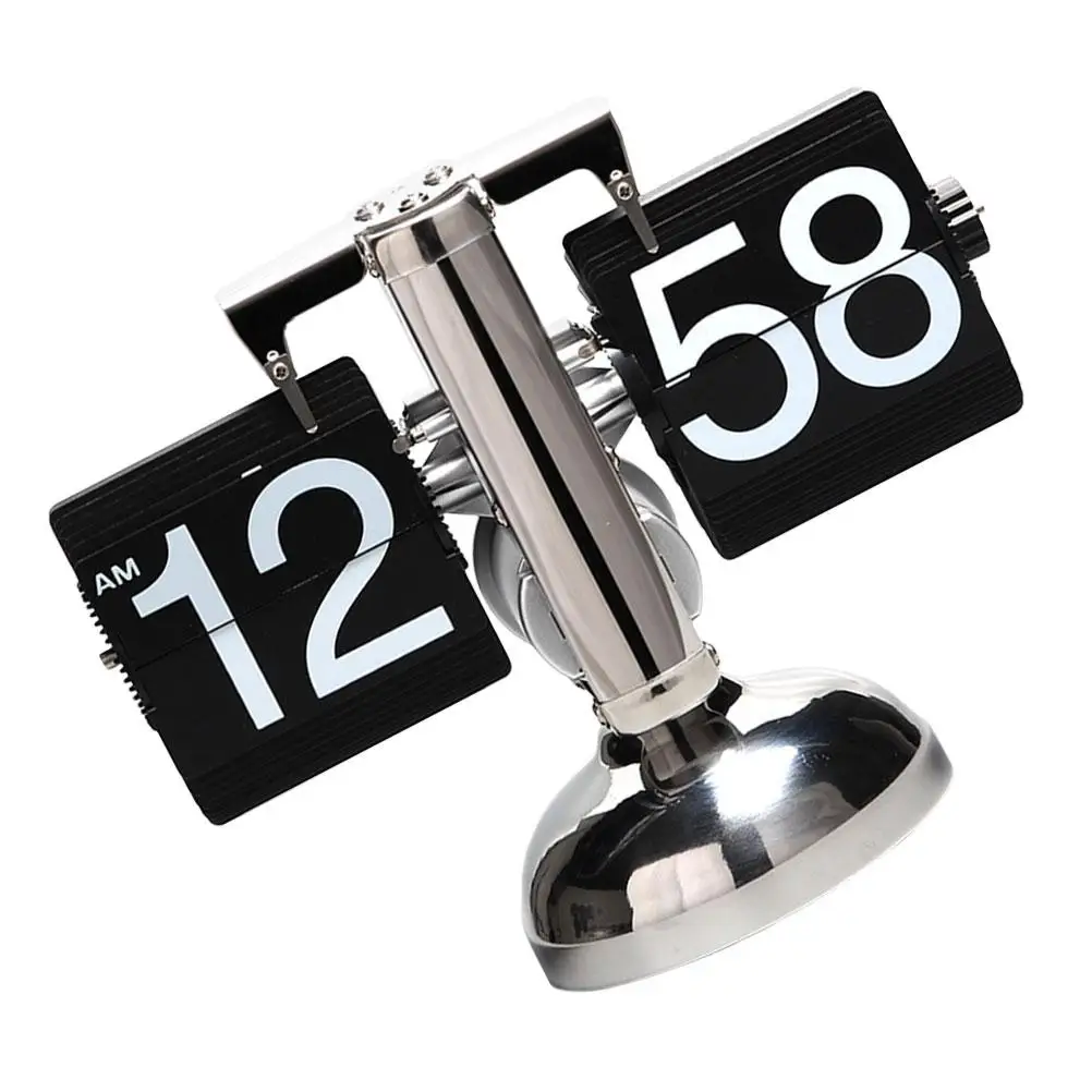 Automatic Flip Clock Modern Desk Gear Operated Silent Quartz Movement Home Office Bedroom Decor Table Clocks Retro Digital
Automatic Flip Clock Modern Desk Gear Operated Silent Quartz Movement Home Office Bedroom Decor Table Clocks Retro Digital