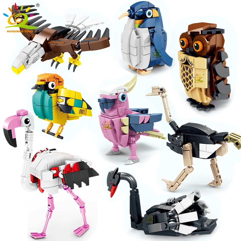 HUIQIBAO Moc Animal Model Building Blocks Birds Eagle City Construction Bricks Set Children Puzzle Assemble Toys for Kids Gift
HUIQIBAO Moc Animal Model Building Blocks Birds Eagle City Construction Bricks Set Children Puzzle Assemble Toys for Kids Gift