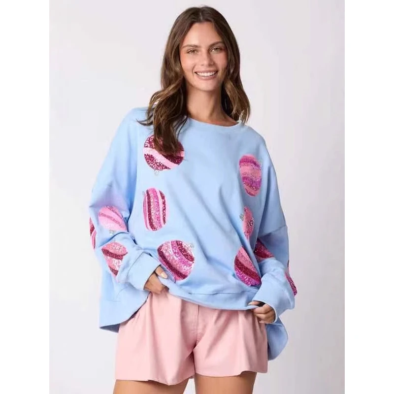 Cisas Sweater Women's round Ne Sequin Embroidery Patchwork Hoodie Regular Fit Long Sve Color O2O Exclusive
Cisas Sweater Women's round Ne Sequin Embroidery Patchwork Hoodie Regular Fit Long Sve Color O2O Exclusive