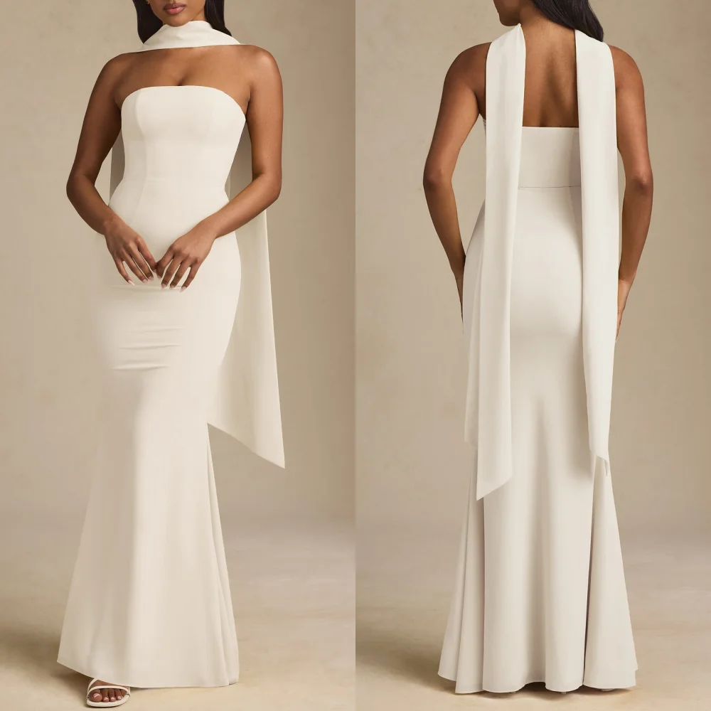 Customized Fashion High Quality Jersey Ribbon Draped Ruched Mermaid Strapless Long Dresses Bespoke Occasion Dresses Modern Style
Customized Fashion High Quality Jersey Ribbon Draped Ruched Mermaid Strapless Long Dresses Bespoke Occasion Dresses Modern Style