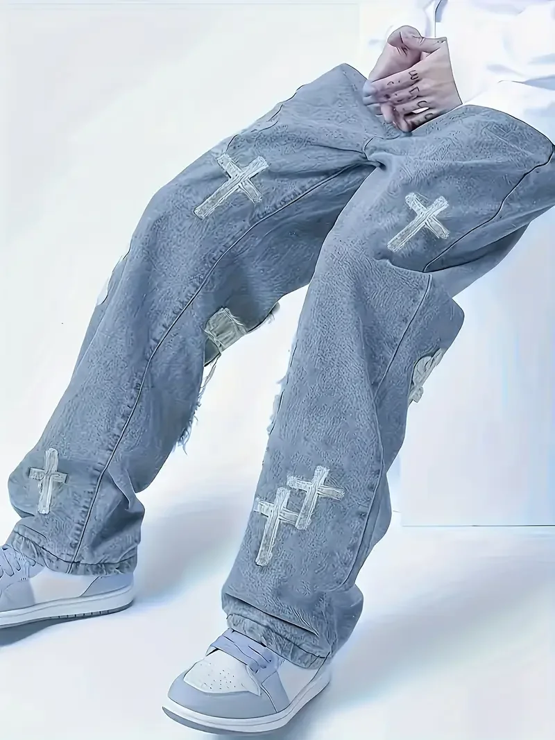 Trendy American-Style High Street Jeans for Older Children, Loose Straight-Leg Versatile Fashion Jeans for Boys, Stylish Wide-Leg Pants for Boys
Trendy American-Style High Street Jeans for Older Children, Loose Straight-Leg Versatile Fashion Jeans for Boys, Stylish Wide-Leg Pants for Boys