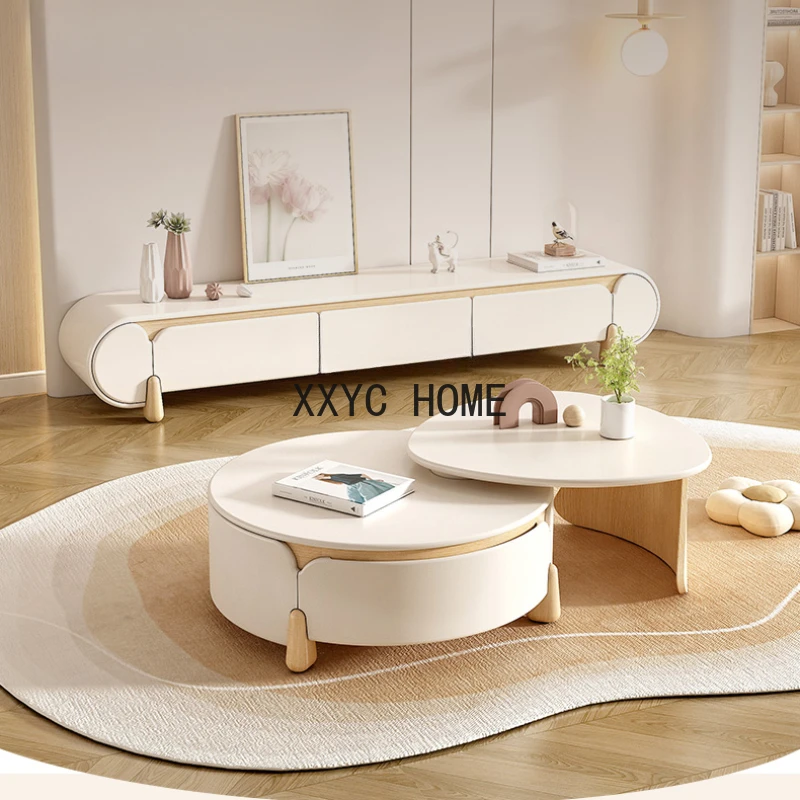 Log Cream TV Cabinet Living Room Home French Coffee Table TV Cabinet Combination
Log Cream TV Cabinet Living Room Home French Coffee Table TV Cabinet Combination