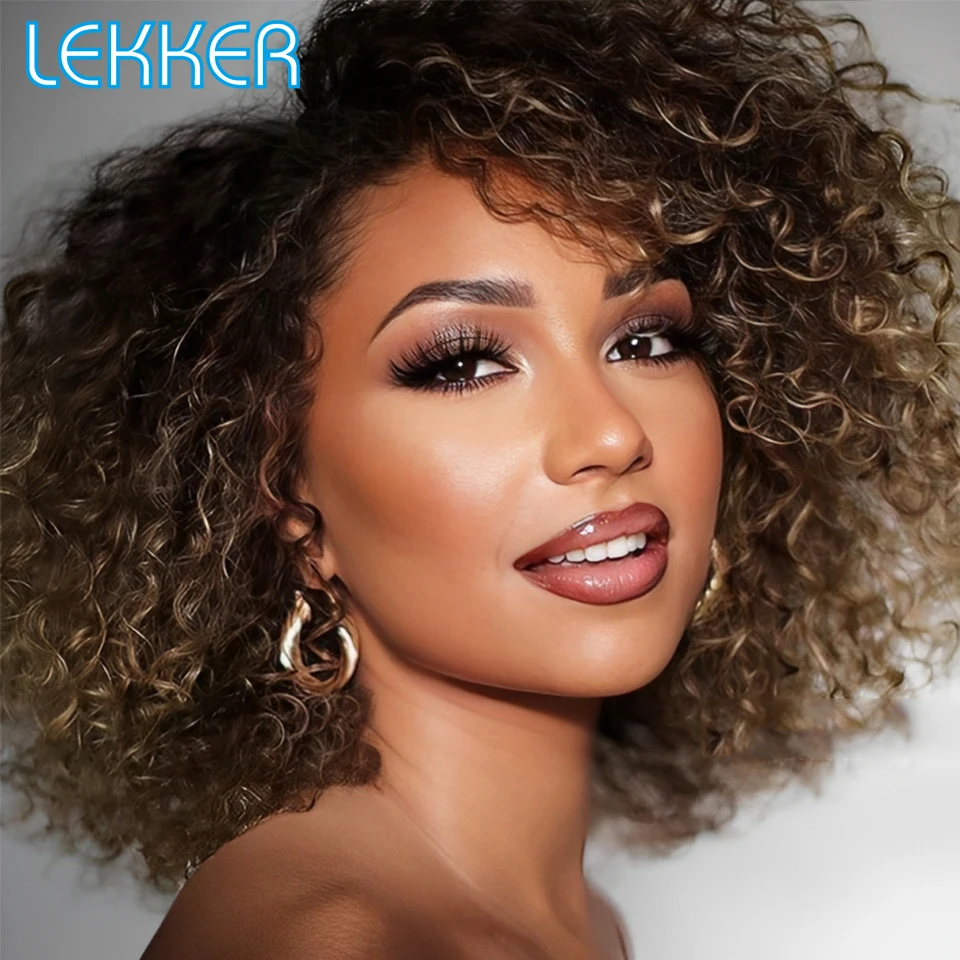 Lekker Highlight Brown Afro Kinky Curly C Part Lace 100% Human Hair Wigs For Women Brazilian Remy Hair 250% Big Curly Bob Wigs
Lekker Highlight Brown Afro Kinky Curly C Part Lace 100% Human Hair Wigs For Women Brazilian Remy Hair 250% Big Curly Bob Wigs