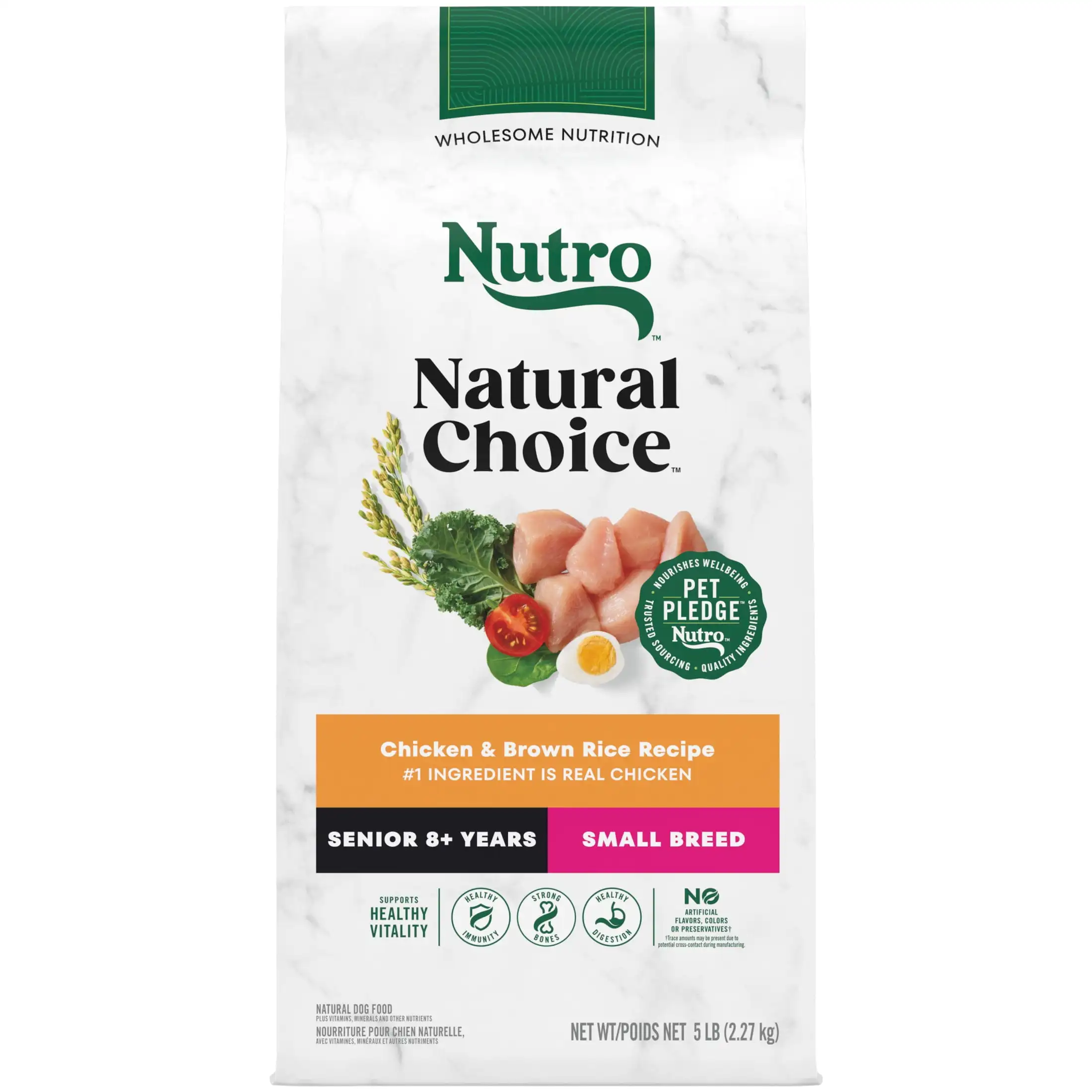 Nutro Natural Choice Senior Small Breed Dry Dog Food, Chicken and Brown Rice, 5 Lbs
Nutro Natural Choice Senior Small Breed Dry Dog Food, Chicken and Brown Rice, 5 Lbs