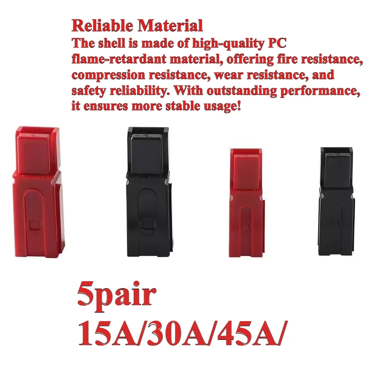 5 компл. сверхмощный однополюсный разъем Anderson 15A 30A 45A - электрическая вилка большого тока, пара «папа» и «мама»
5 компл. сверхмощный однополюсный разъем Anderson 15A 30A 45A - электрическая вилка большого тока, пара «папа» и «мама»