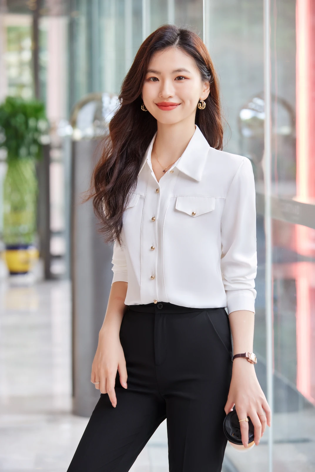 Women's Long-Sleeved Shirt, Elegant Temperament, Spring and Summer Fashion, High-Quality, New
Women's Long-Sleeved Shirt, Elegant Temperament, Spring and Summer Fashion, High-Quality, New