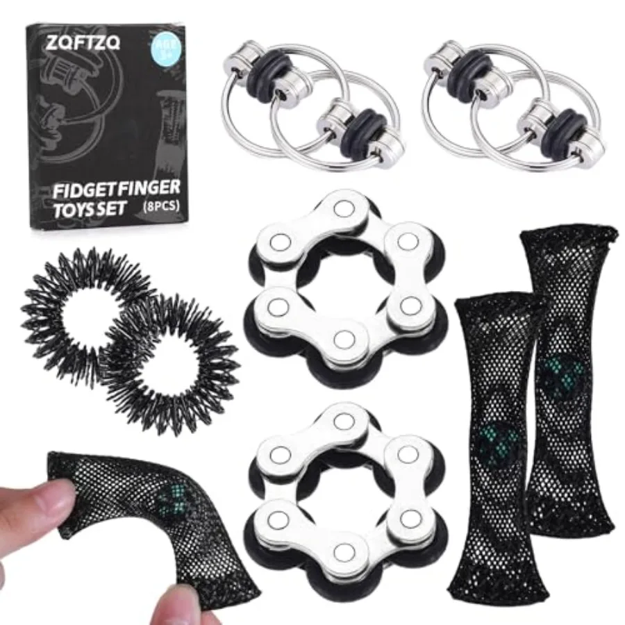 Quality Assurance 8Pcs Sensory Fidget Toys with Fidget Spinner Anxiety Toy Acupressure Rings Bike Chain Marble Mesh and Flippy
Quality Assurance 8Pcs Sensory Fidget Toys with Fidget Spinner Anxiety Toy Acupressure Rings Bike Chain Marble Mesh and Flippy