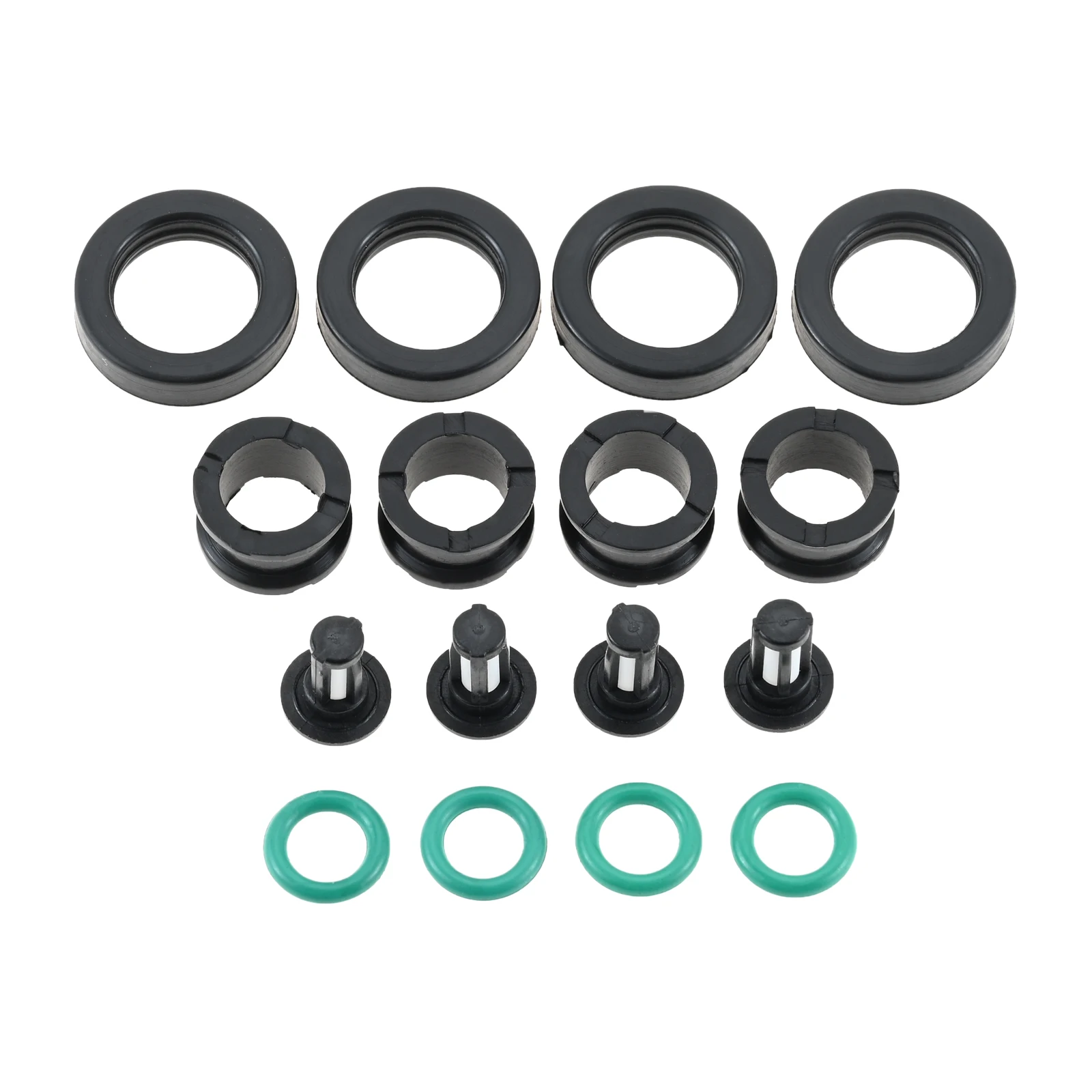 4 Sets 15710-24F00 Fuel Injectors Seals Repair Kit Rubber Fit for Suzuki GSXR 600, 750, 1000 Hayabusa GSX1300, 15710-24F00
4 Sets 15710-24F00 Fuel Injectors Seals Repair Kit Rubber Fit for Suzuki GSXR 600, 750, 1000 Hayabusa GSX1300, 15710-24F00