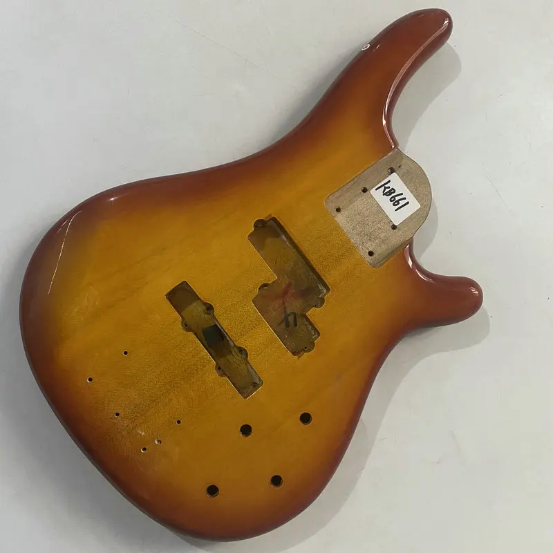 kB661 Transparent Orange Color Custom Bass Body in Solid Wood Replace and DIY Surface Damages and Dirty PJB Active Pickups
kB661 Transparent Orange Color Custom Bass Body in Solid Wood Replace and DIY Surface Damages and Dirty PJB Active Pickups