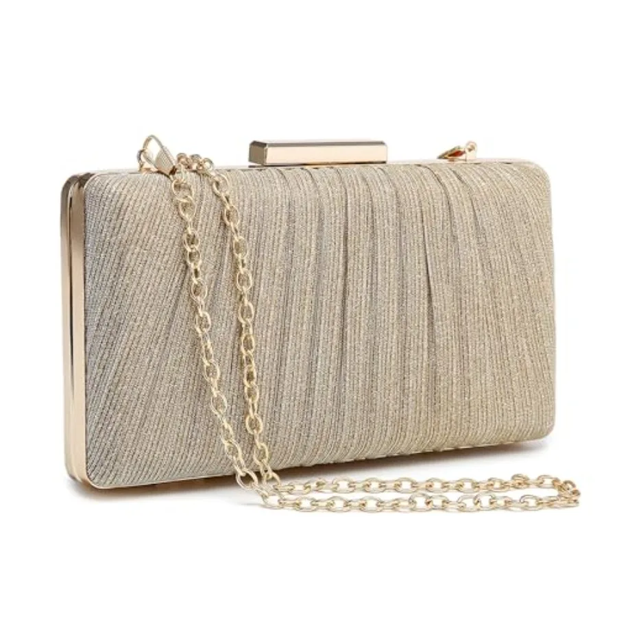Clutch Purse for Women, Evening Bag with Removable Chain Strap Elegant Handbag for Wedding/Prom/Cocktail/Party
Clutch Purse for Women, Evening Bag with Removable Chain Strap Elegant Handbag for Wedding/Prom/Cocktail/Party