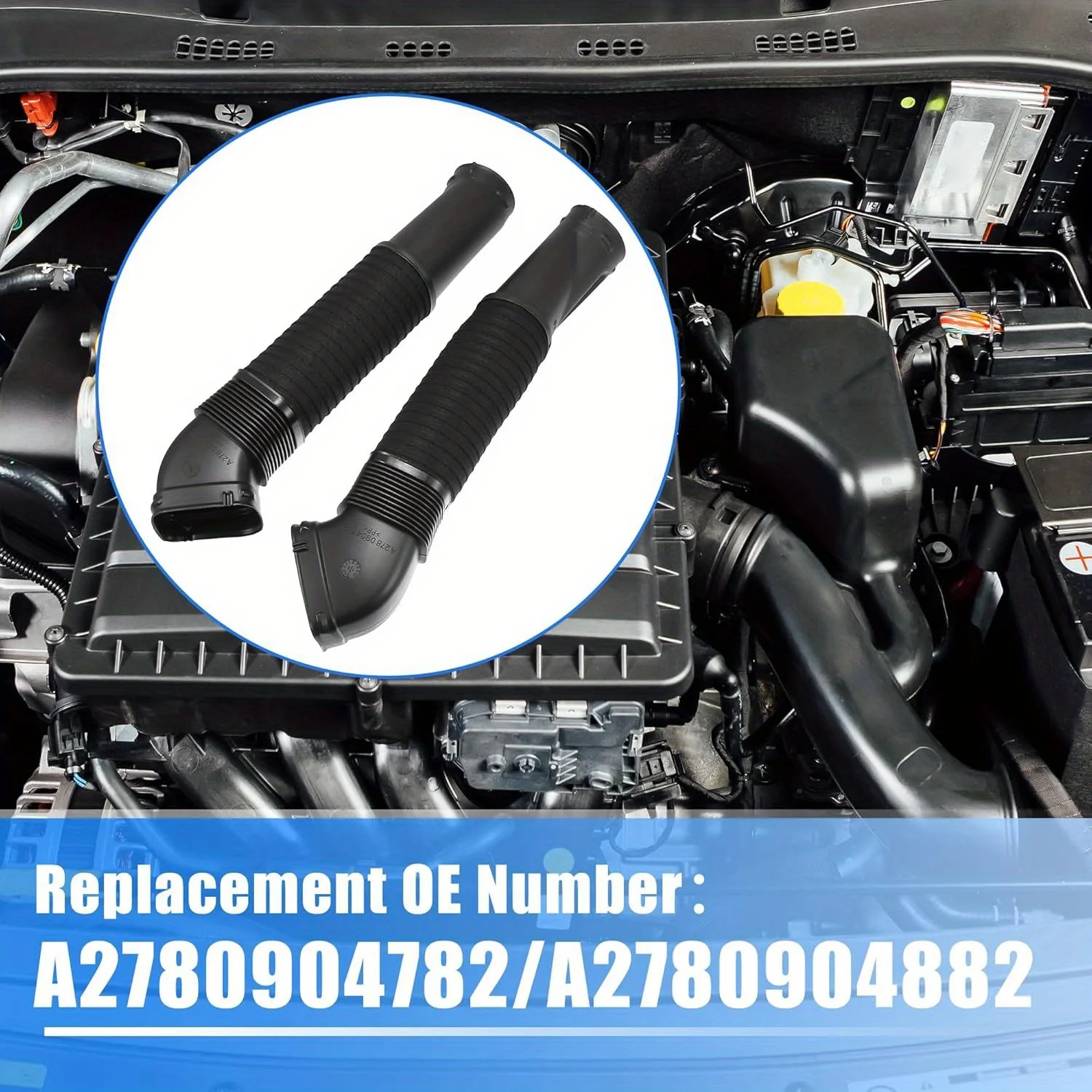 1 Pair Car Air Intake Hose Tube for Mercedes-Benz CL550 CL63 2011-2014 No.A2780904782/A2780904882, Left and Right
1 Pair Car Air Intake Hose Tube for Mercedes-Benz CL550 CL63 2011-2014 No.A2780904782/A2780904882, Left and Right