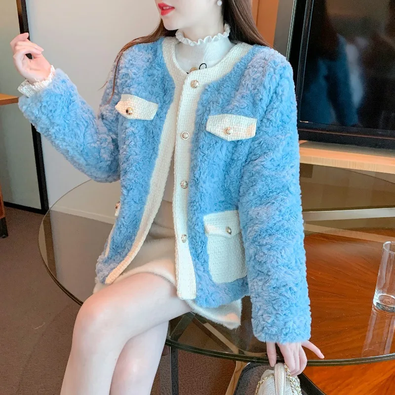 Thickened Fragrance Lamb Wool Coat Women's 2022 Autumn Winter New Outerwear Imitation Rabbit Loose Ins Tide Jacket
Thickened Fragrance Lamb Wool Coat Women's 2022 Autumn Winter New Outerwear Imitation Rabbit Loose Ins Tide Jacket
