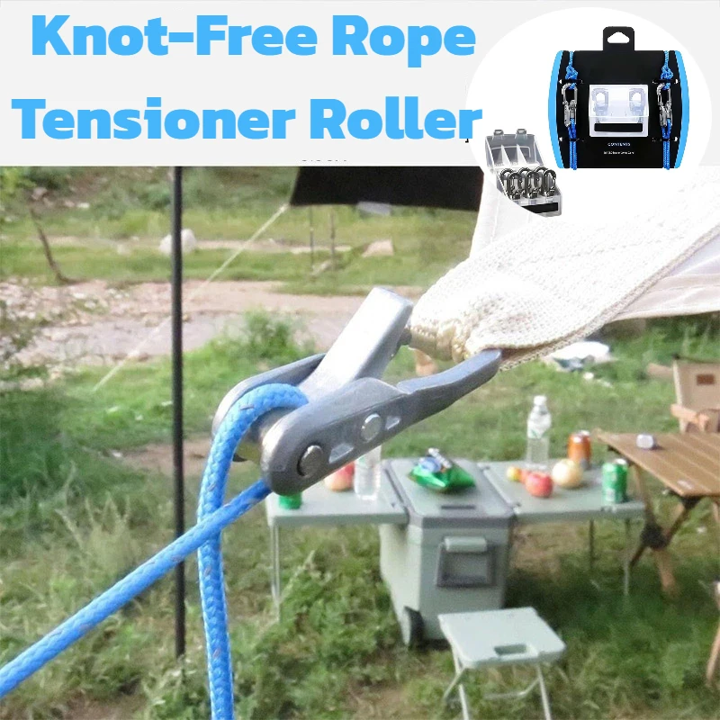 Outdoor Knot-Free Rope Tensioner Roller Tool Set Heavy-Duty Paracord Adjusters Easy Operation Locking Tie-Down Tool
Outdoor Knot-Free Rope Tensioner Roller Tool Set Heavy-Duty Paracord Adjusters Easy Operation Locking Tie-Down Tool
