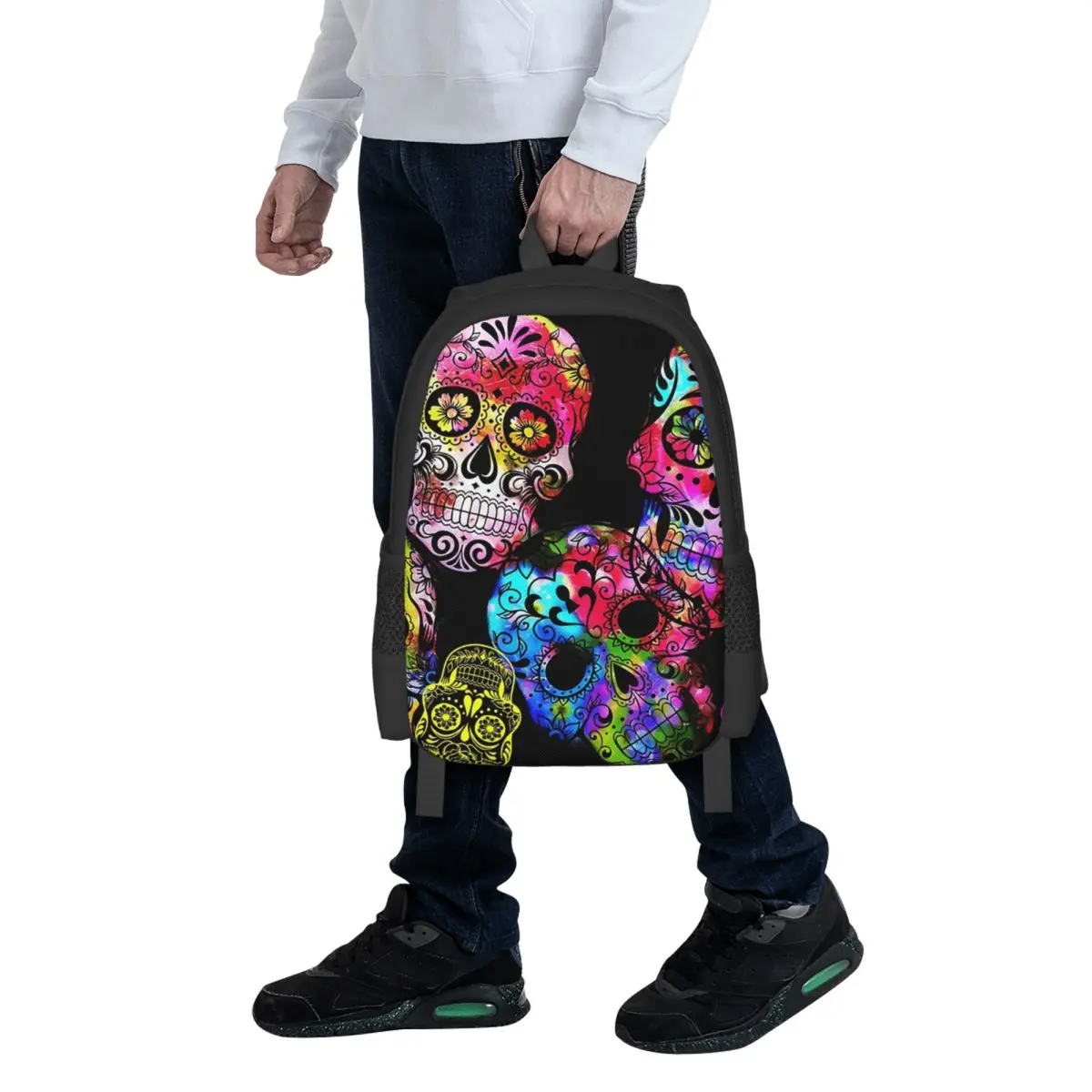 Sugar Skulls. Student Backpack School Bag Hiking Travel Daypack for Men Women Fashion Bookbag Shoulder Bags
Sugar Skulls. Student Backpack School Bag Hiking Travel Daypack for Men Women Fashion Bookbag Shoulder Bags