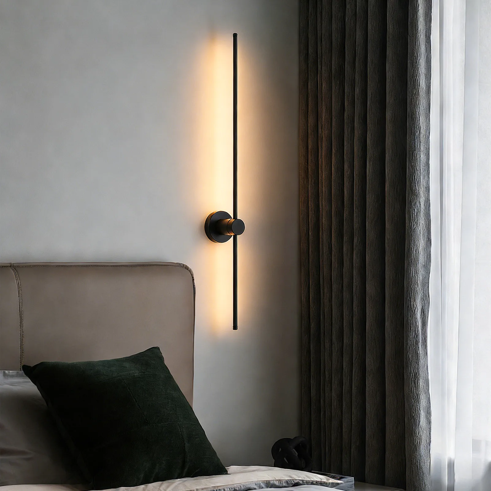Black Modern Wall Sconce LED Light Bathroom Wall Sconce Wall-mounted Linear Wall Sconce 110V for Living Rooms, Dressing Rooms
Black Modern Wall Sconce LED Light Bathroom Wall Sconce Wall-mounted Linear Wall Sconce 110V for Living Rooms, Dressing Rooms
