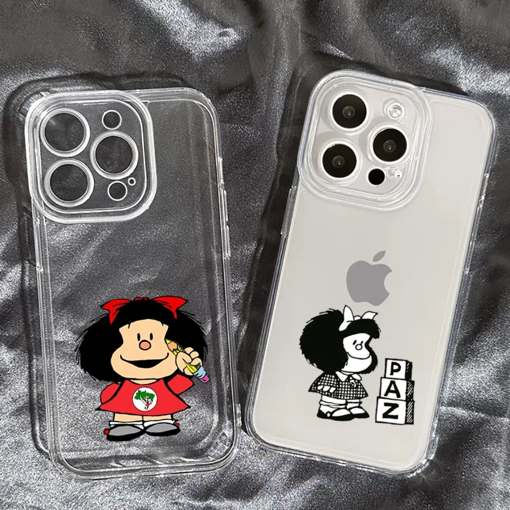 Cute Cartoon Mafalda Phone Case For Iphone 15 11 13 14 Pro Max 7 8 Plus X Xr Xs Max Se2020 12mini Transparent Cover
Cute Cartoon Mafalda Phone Case For Iphone 15 11 13 14 Pro Max 7 8 Plus X Xr Xs Max Se2020 12mini Transparent Cover