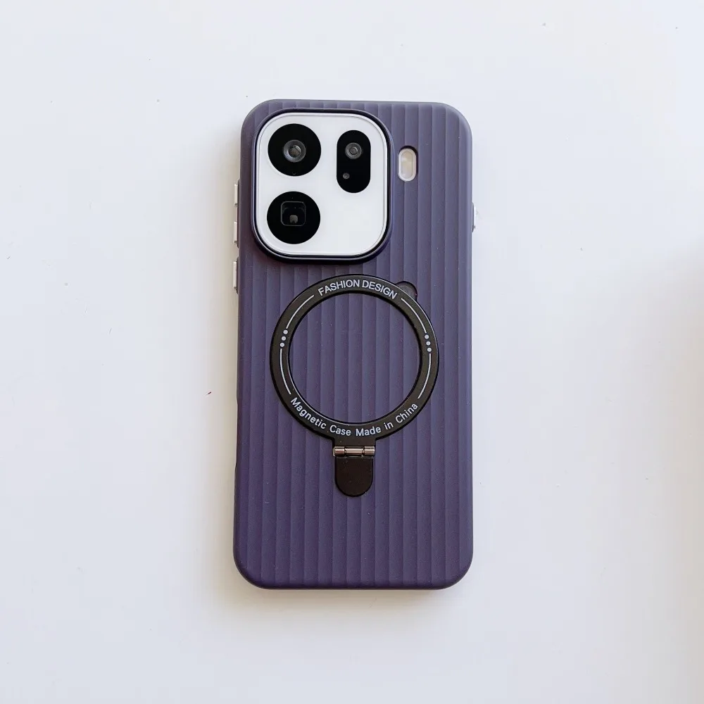 Anti-Yellowing Hard Case For OPPO Find X9 Pro Ultra Magnetic Rotating Stand Clear Corrugated Phone Cover For Find X9 Ultra Shell
Anti-Yellowing Hard Case For OPPO Find X9 Pro Ultra Magnetic Rotating Stand Clear Corrugated Phone Cover For Find X9 Ultra Shell