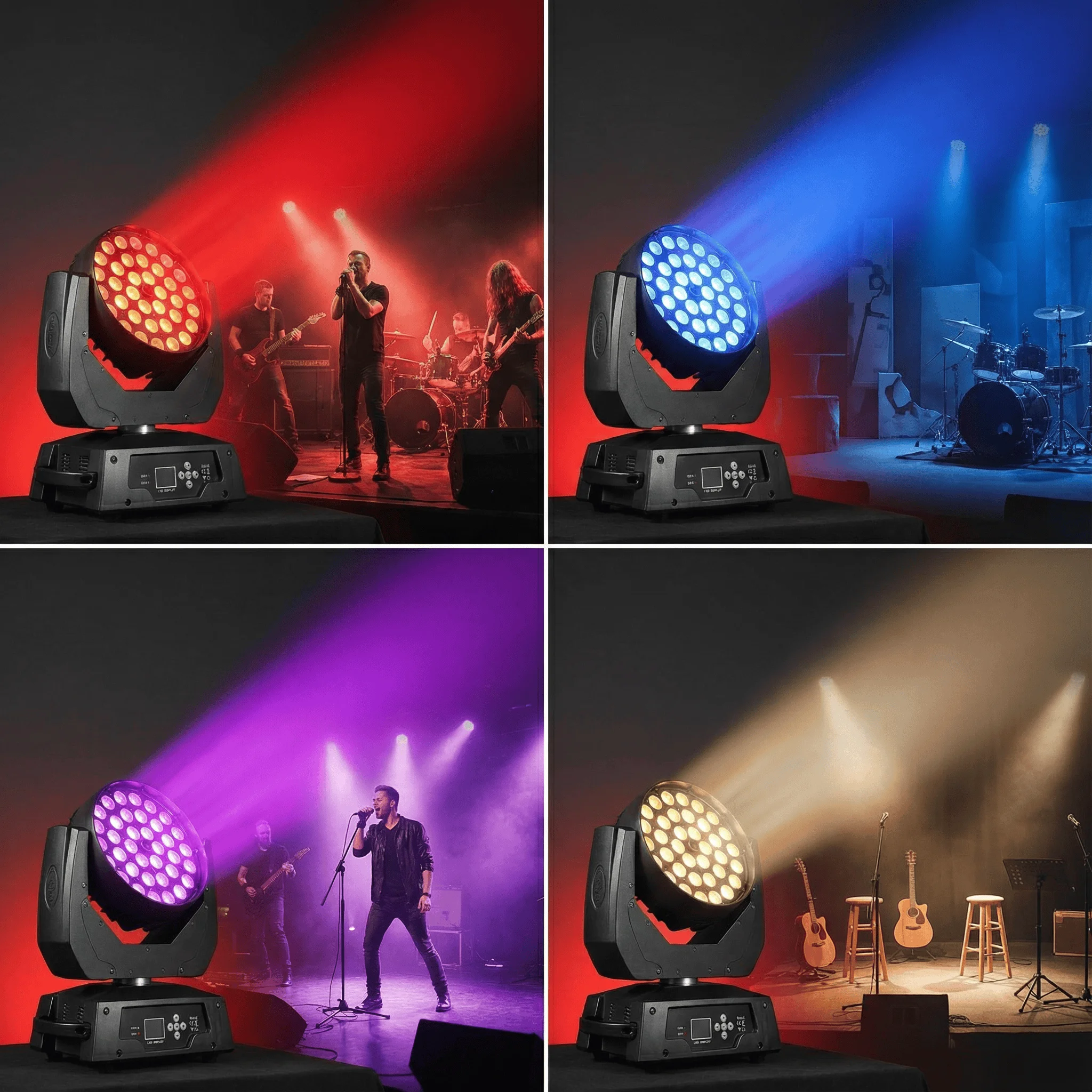 Светодиодный вращающийся прожектор с зумом, 36 светодиодов по 18 Вт, RGBWAUV 6-в-1, угол заливки 40-60°, с CTO-фильтром, DMX512, для сцены, дискотек и баров
Светодиодный вращающийся прожектор с зумом, 36 светодиодов по 18 Вт, RGBWAUV 6-в-1, угол заливки 40-60°, с CTO-фильтром, DMX512, для сцены, дискотек и баров