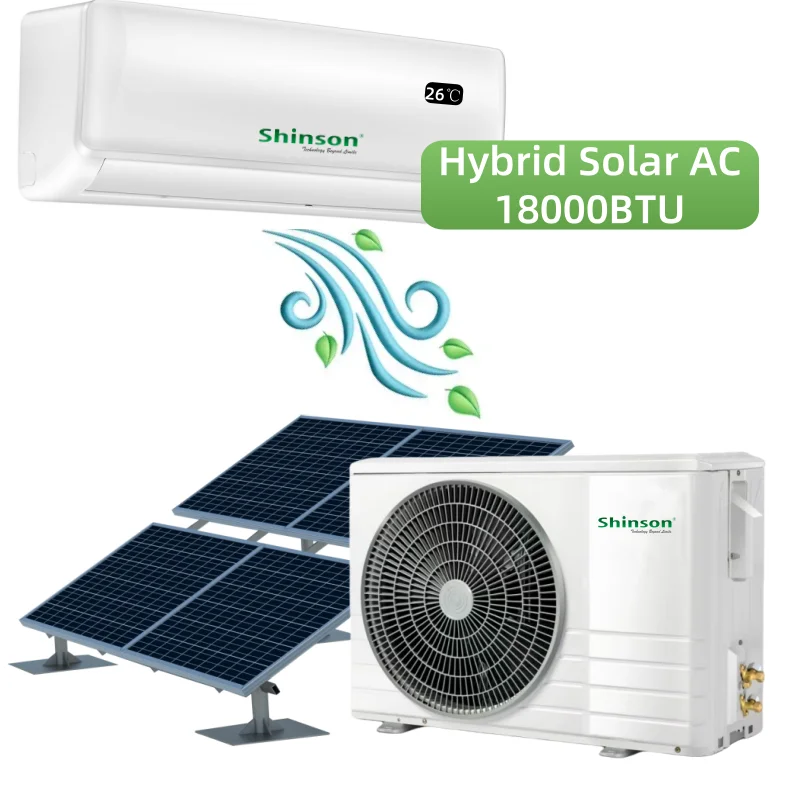 2P Hybrid 18000Btu Кондиционер переменного тока на солнечной энергии Полностью система кондиционера на солнечной энергии Split Uinit
2P Hybrid 18000Btu Кондиционер переменного тока на солнечной энергии Полностью система кондиционера на солнечной энергии Split Uinit