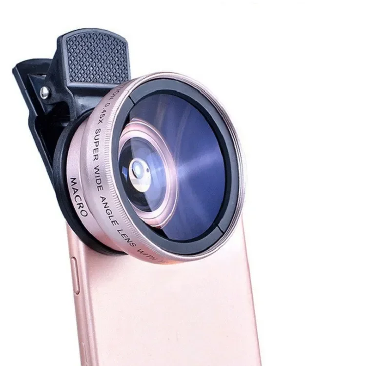 2 Functions Mobile Phone Lens 0.45X Wide Angle Len & 12.5X Macro HD Camera Lens Universal For iPhone Android Phone Smartphone
2 Functions Mobile Phone Lens 0.45X Wide Angle Len & 12.5X Macro HD Camera Lens Universal For iPhone Android Phone Smartphone