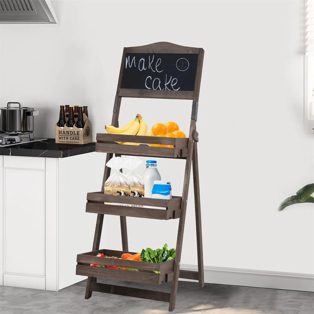 Decorative Chalkboard 3-Tier Plant Stand Flower Rack Wood Multipurpose Shelves
Decorative Chalkboard 3-Tier Plant Stand Flower Rack Wood Multipurpose Shelves