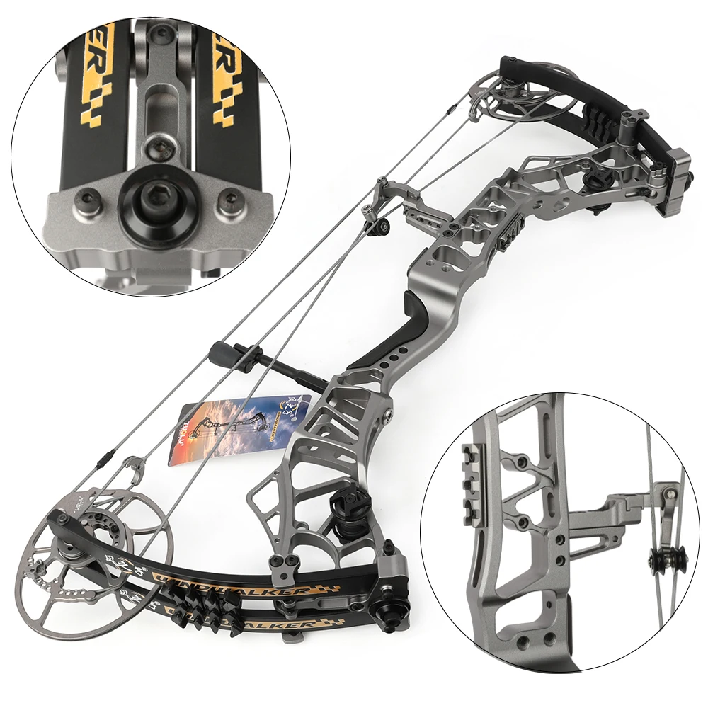 Compound Bow 40-70lbs Adjustable CNC Machined Riser and Cam Archery IBO 356fps Right Hand Composite Bow Hunting Shooting Target
Compound Bow 40-70lbs Adjustable CNC Machined Riser and Cam Archery IBO 356fps Right Hand Composite Bow Hunting Shooting Target