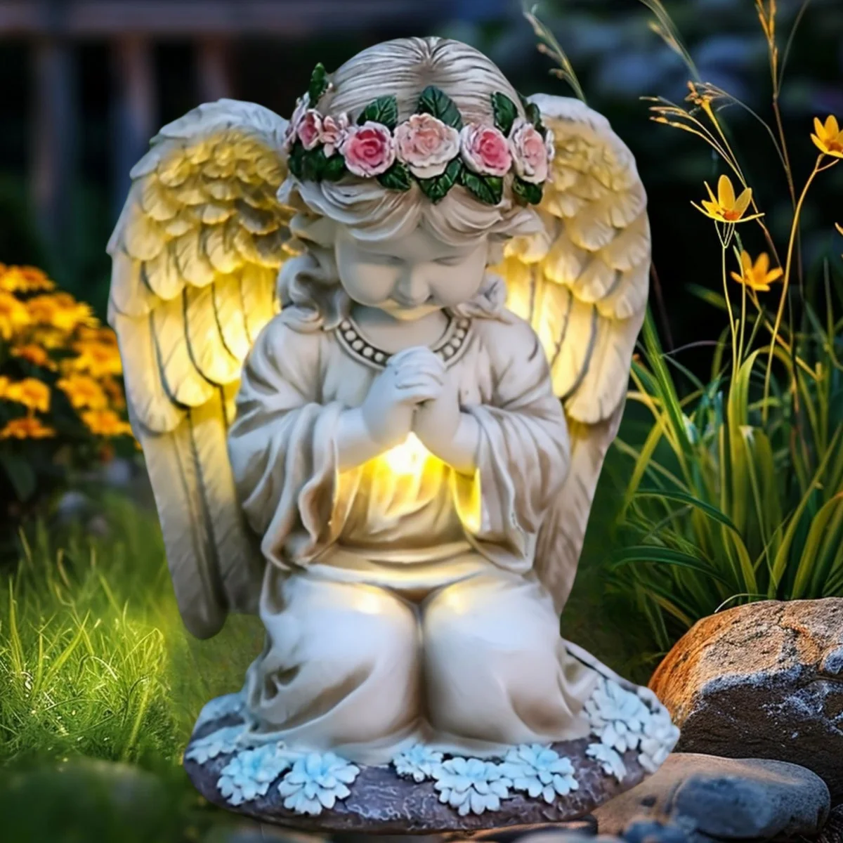Наружные солнечные статуи, свет статуи ангела в саду, солнечный смоляный ангел с крыльями, молитва на коленях со светом статуи венка
Наружные солнечные статуи, свет статуи ангела в саду, солнечный смоляный ангел с крыльями, молитва на коленях со светом статуи венка