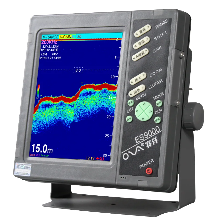 ISO9001/CCS Approved 8 Inch ES9000-08 OVS Fishing Depth Finder Marine Electronics Echo Sounder for Anglers
ISO9001/CCS Approved 8 Inch ES9000-08 OVS Fishing Depth Finder Marine Electronics Echo Sounder for Anglers