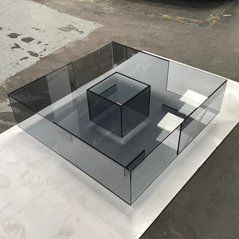 Table Creativity Design Glass Light Luxury Coffee Simple Quality Coffee Table Service Transparent Couchtisch Patio Furniture
Table Creativity Design Glass Light Luxury Coffee Simple Quality Coffee Table Service Transparent Couchtisch Patio Furniture