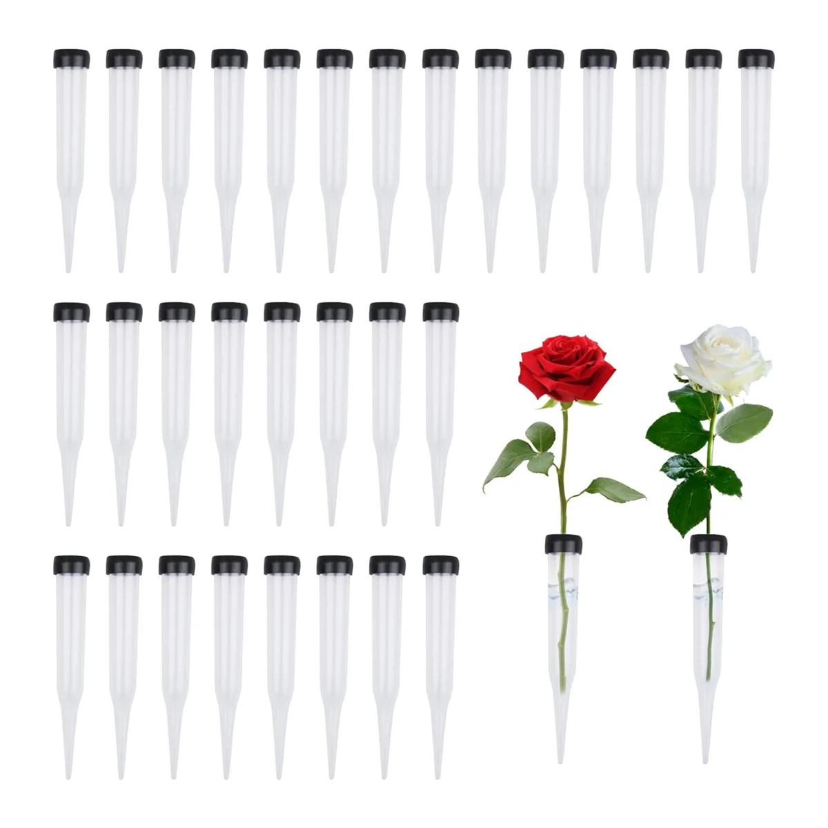 Flower Tubes Pack of 50 Plastic Flower Tubes, Transparent Water Tube for Flowers, Reusable Flowers, Water Tubes
Flower Tubes Pack of 50 Plastic Flower Tubes, Transparent Water Tube for Flowers, Reusable Flowers, Water Tubes