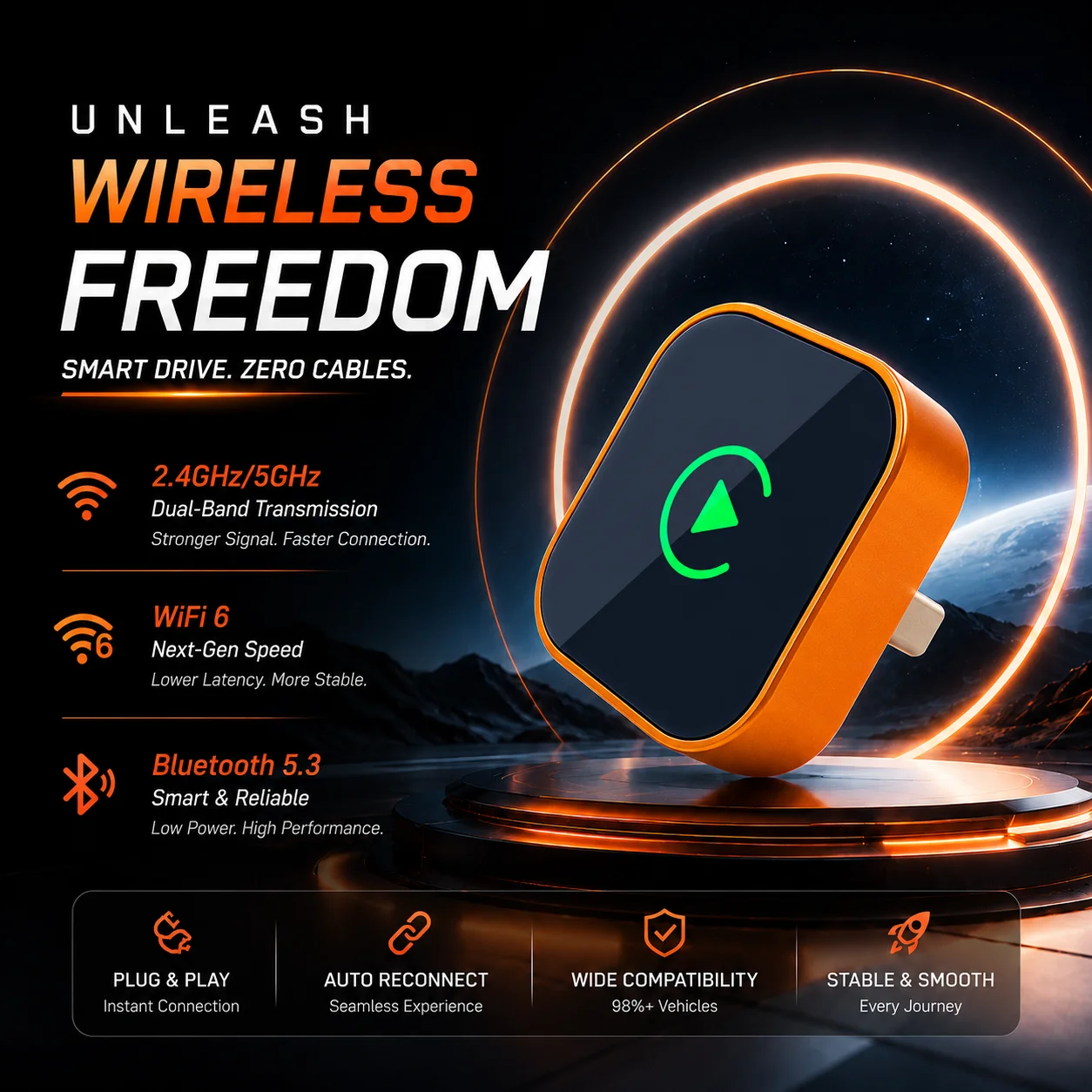 Carplay Dongle Wireless Android Auto Mini Smallest Fast Stable Connection Multimedia Box Dual System Upgrade Module
Carplay Dongle Wireless Android Auto Mini Smallest Fast Stable Connection Multimedia Box Dual System Upgrade Module
