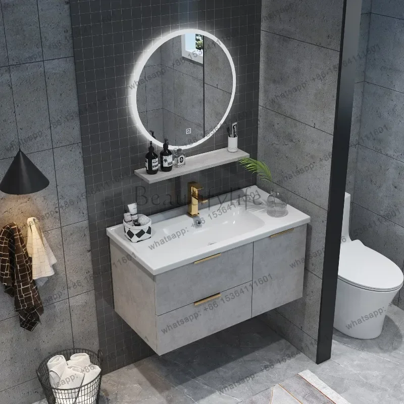 Light luxury bathroom cabinet, bathroom washstand, basin cabinet combination, modern simple ceramic bathroom cabinet
Light luxury bathroom cabinet, bathroom washstand, basin cabinet combination, modern simple ceramic bathroom cabinet