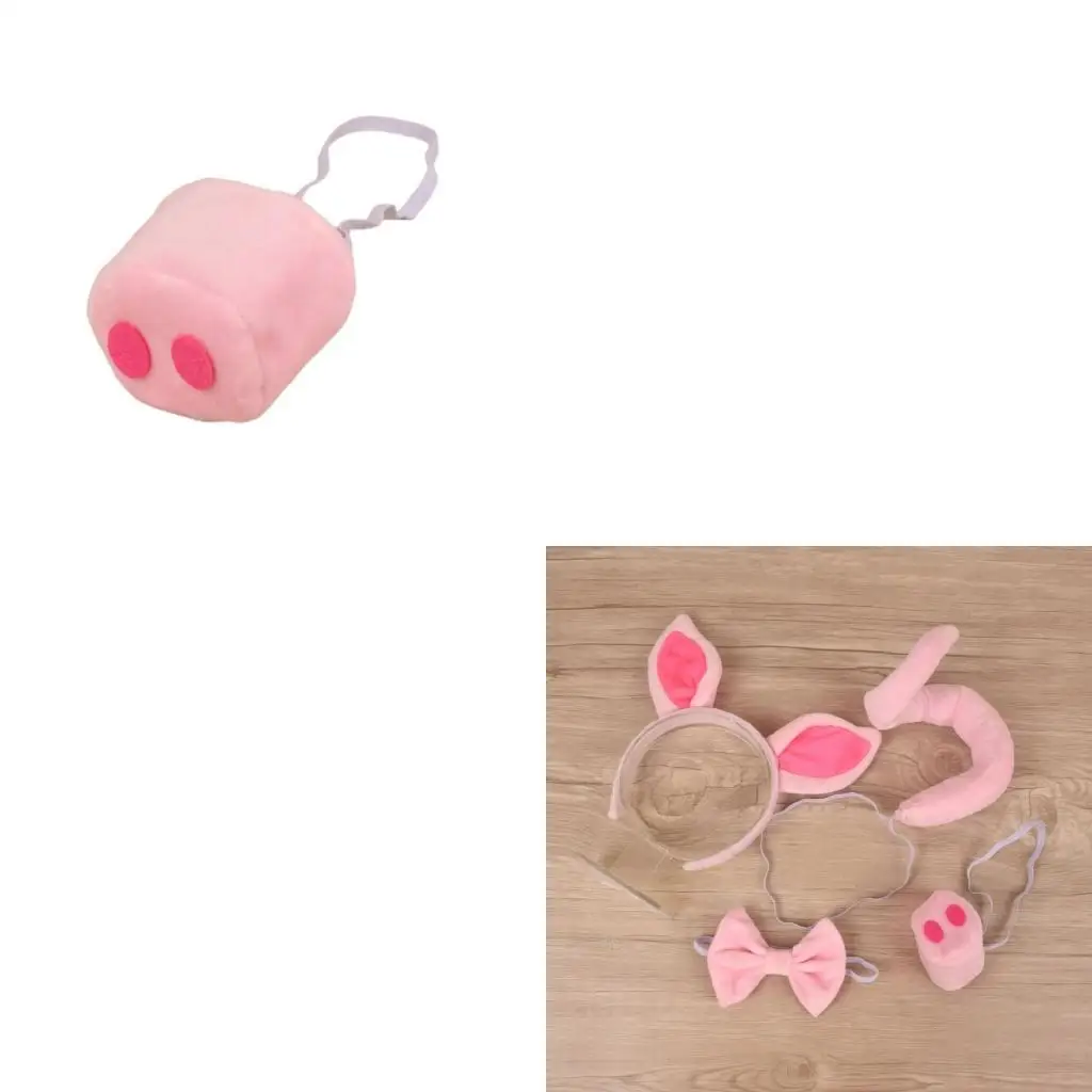 652F 1/4Pcs Kids Animal Fancy Costume Set Pink Pig Ears Headband Nose Tail Tie for Halloween Cosplay Dress Up Party
652F 1/4Pcs Kids Animal Fancy Costume Set Pink Pig Ears Headband Nose Tail Tie for Halloween Cosplay Dress Up Party