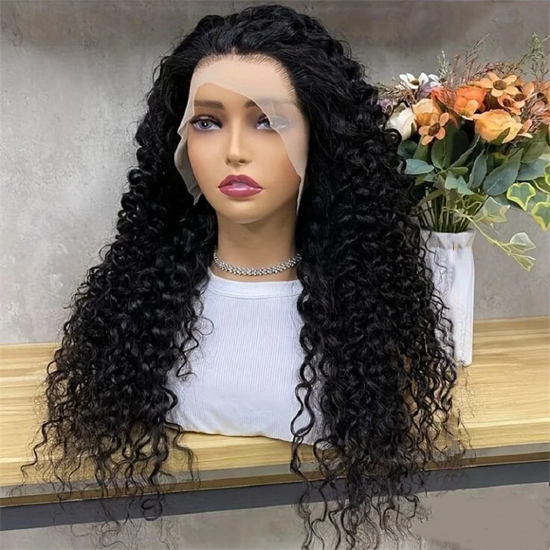Soft Preplucked 180Density 26Inch Natural Black Long Kinky Curly Lace Front Wig For Women BabyHair Heat Resistant Glueless Daily
Soft Preplucked 180Density 26Inch Natural Black Long Kinky Curly Lace Front Wig For Women BabyHair Heat Resistant Glueless Daily