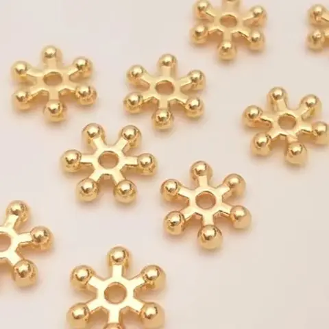 14K Gold Plated 9mm Large Snowflake Beads DIY Bracelet Accessories, Hand String Spacer Beads Jewelry Making Supplies
14K Gold Plated 9mm Large Snowflake Beads DIY Bracelet Accessories, Hand String Spacer Beads Jewelry Making Supplies