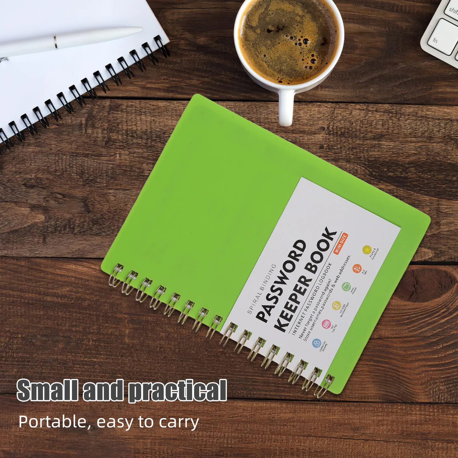 A6 Small Password Keeper Book Alphabet Tabs Mini Spiral Notebook for Password Log Address Book for Seniors and Internet Account
A6 Small Password Keeper Book Alphabet Tabs Mini Spiral Notebook for Password Log Address Book for Seniors and Internet Account
