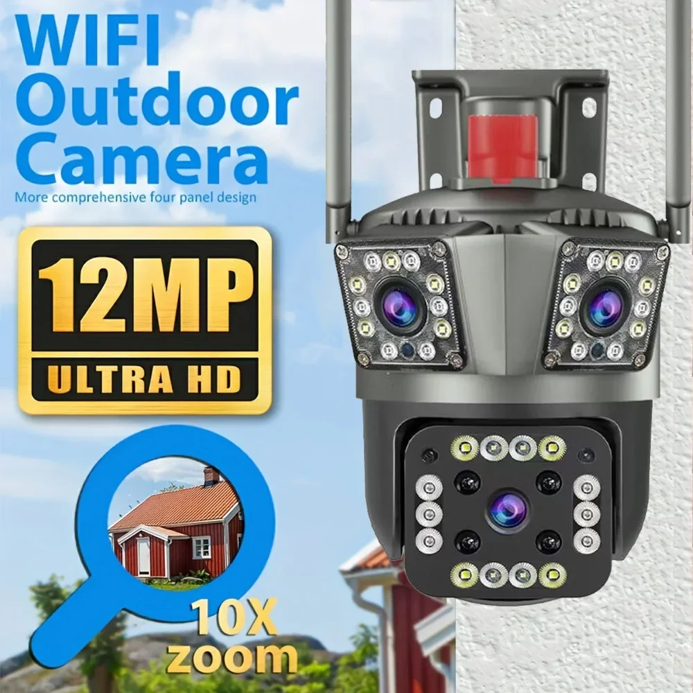 4K 8MP PTZ IP Dual Lens Screen Camera Three Screens Auto Tracking Ai Human Detection P2P Outdoor CCTV Video Surveillance Camera
4K 8MP PTZ IP Dual Lens Screen Camera Three Screens Auto Tracking Ai Human Detection P2P Outdoor CCTV Video Surveillance Camera